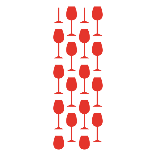 Padrão de copo de vinho tinto Desenho PNG