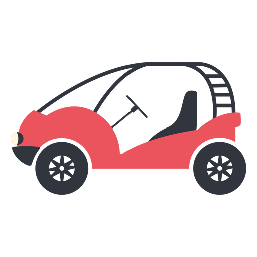 Roter Buggy flach PNG-Design