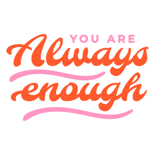 Selfcare motivation lettering PNG Design