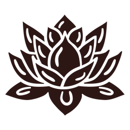 Spiritual Lotus Flower Black Transparent Png Svg Vector File