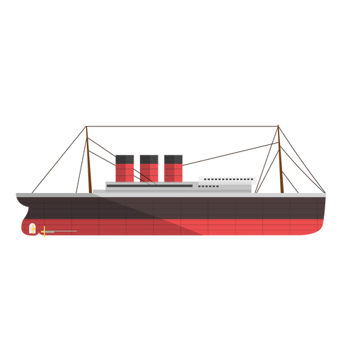Dampfkraftschiff Abbildung PNG-Design