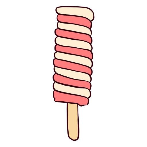 Swirl popsicle illustration PNG Design