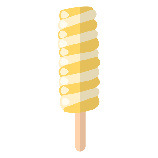 Ilustração de picolé amarelo Desenho PNG