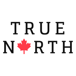 Letras verdaderas del norte de canadá Diseño PNG