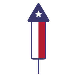 Plano de fuegos artificiales de estados unidos Diseño PNG