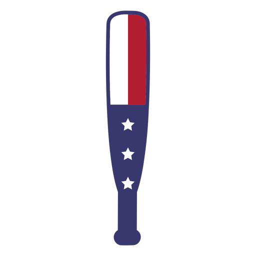 Bandera de Estados Unidos en bat flat Diseño PNG