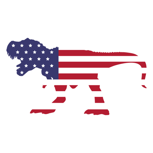 Download Usa flag in t rex flat - Transparent PNG & SVG vector file