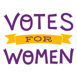 Votos para letras de mujeres Diseño PNG