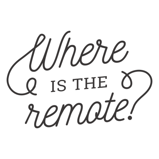 Where is the remote lettering PNG Design
