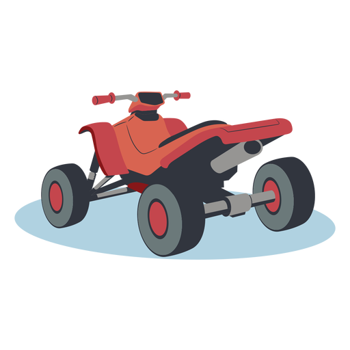Rote ATV-Illustration PNG-Design