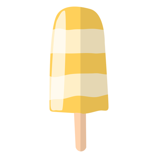 Yellow popsicle illustration PNG Design