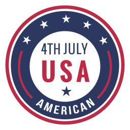 4 de julio diseño de la insignia de estados unidos Diseño PNG