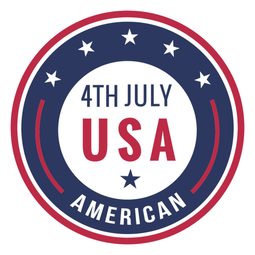 4th of july usa badge design