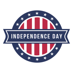 Diseño de placa de color del día de la independencia Diseño PNG