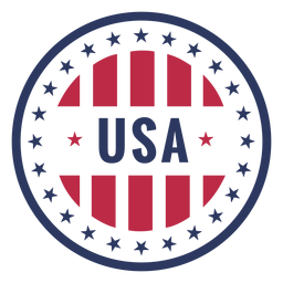 Emblema patriótico dos EUA Desenho PNG