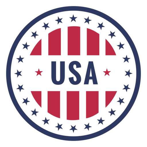 Usa patriotic badge - Transparent PNG & SVG vector file