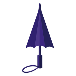 Blue closed umbrella illustration PNG Design