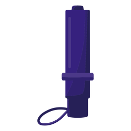 Ilustración de paraguas azul cerrado Diseño PNG