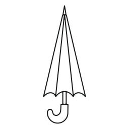 Geschlossener einfacher Regenschirmhub PNG-Design