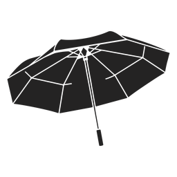 Abra grande guarda-chuva preto Desenho PNG