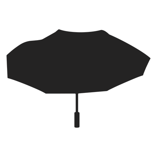 Abra a silhueta grande de guarda-chuva