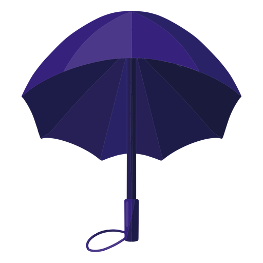 Open blue umbrella illustration - Transparent PNG &amp; SVG vector file