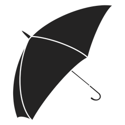 Guarda-chuva aberto lateral preto Desenho PNG