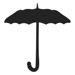 Design Png E Svg De Silhueta De Guarda Chuva Aberta Para Camisetas