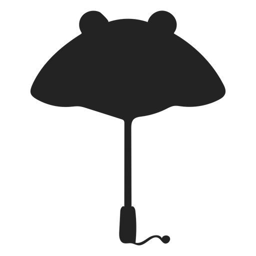 Panda umbrella silhouette