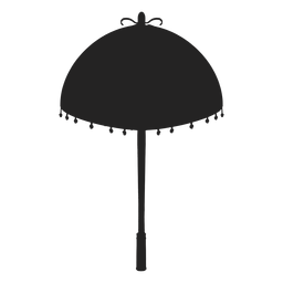 Sonnenschirm Fransen Silhouette PNG-Design