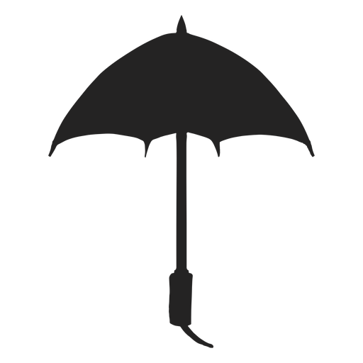 Download Small open umbrella silhouette - Transparent PNG & SVG ...