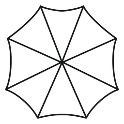 Guarda-chuva acima do traço Desenho PNG
