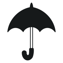 Guarda-chuva preto e branco