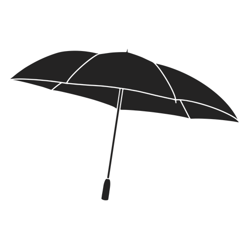 Paraguas negro negro Diseño PNG