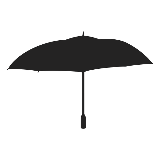 Paraguas silueta negra Diseño PNG