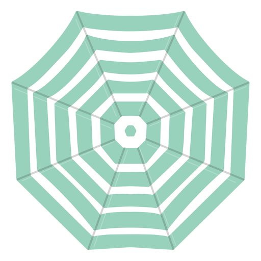 Umbrella from above blue illustration PNG Design