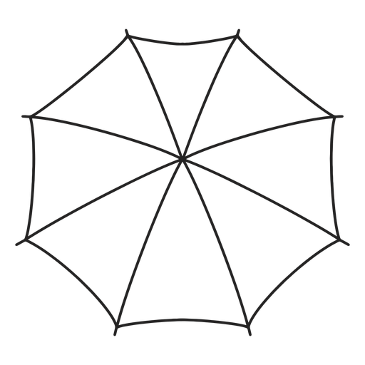 Guarda-chuva visto de cima Desenho PNG