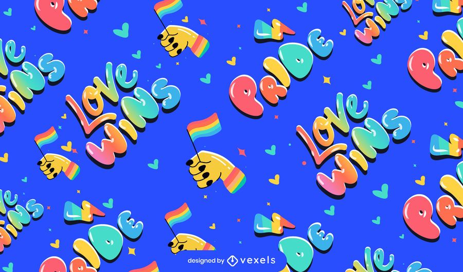 Orgulho amor ganha desenho de padrões Orgulho amor ganha desenho de padrões