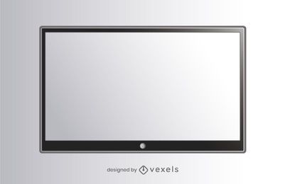 ilustración de tv de pantalla plana