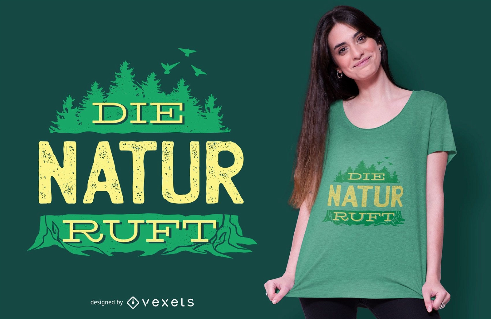Call of Nature Deutsches T-Shirt Design