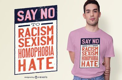 Diseño de camiseta Say No Quote