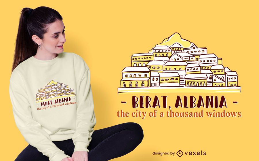 Berat Skyline T-shirt Design Berat Skyline T-shirt Design