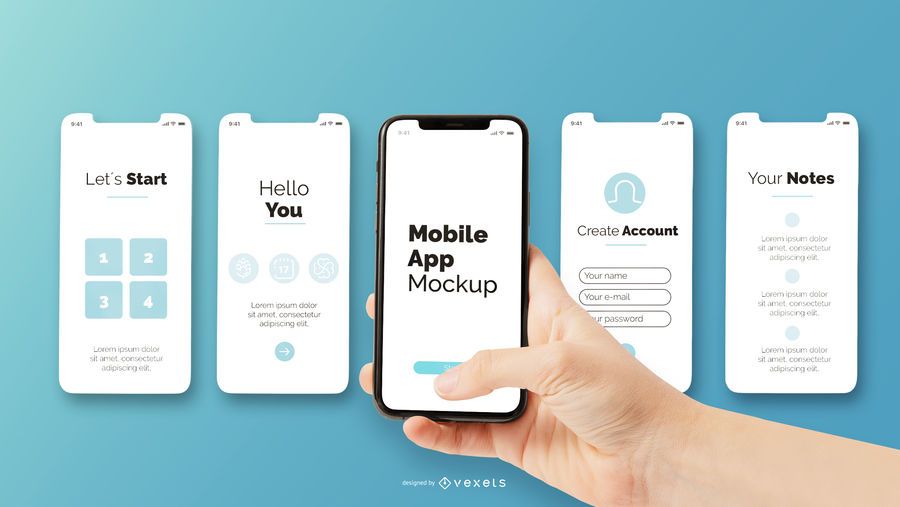 Download Mobile App Mockup - PSD Mockup Download