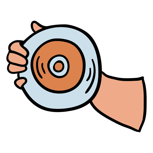 Leichtathletik-Diskuswurf Hand gezeichnet PNG-Design