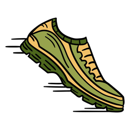 Athletics shoes hand drawn PNG Design