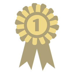 Award Abzeichen Kreis flach PNG-Design