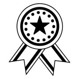 Premio insignia círculo estrella Diseño PNG