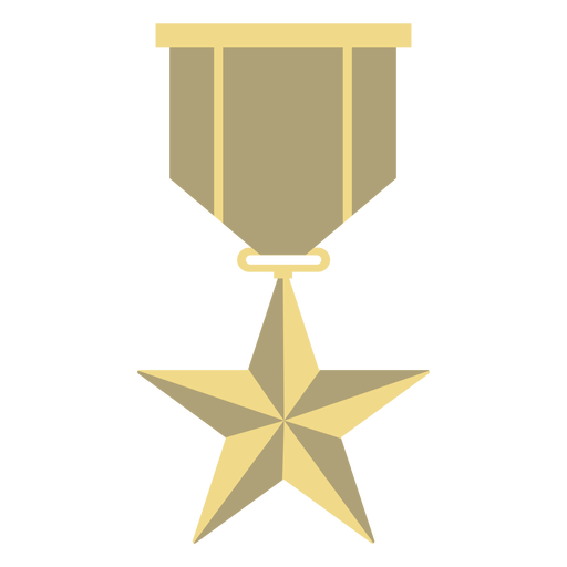 Prêmio emblema estrela plana Desenho PNG