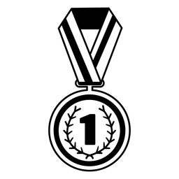 Círculo de medallas de premio primero Diseño PNG