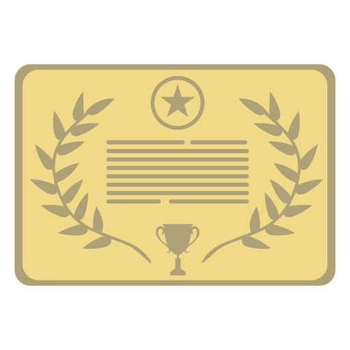 Estrela de placa prêmio primeiro plano Desenho PNG